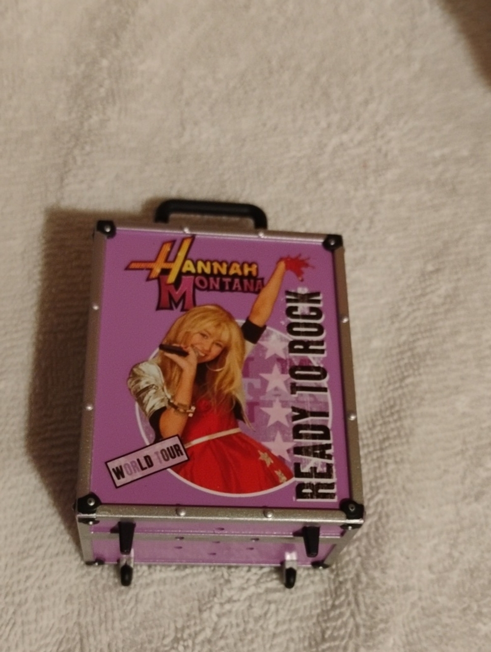 Hannah Montana Purple 'Ready to Rock' Traveling In Style Hallmark Ornament